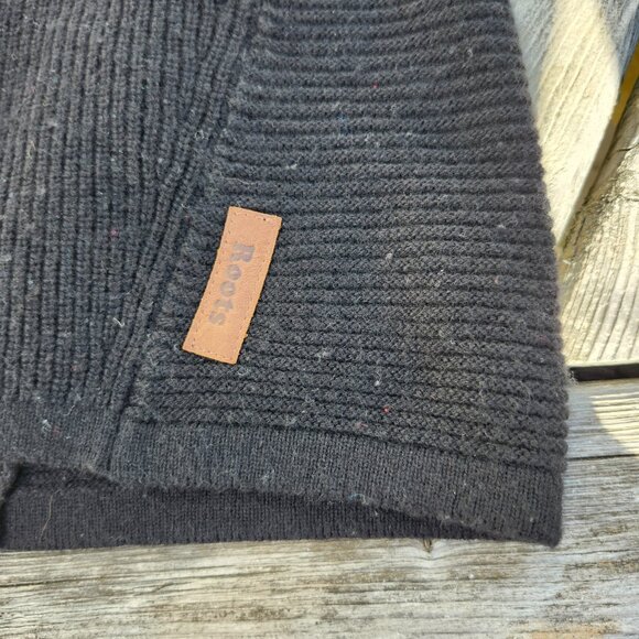 ROOTS Canada Sweater Knit Women's Small Black Cashmere Wool Blend - Picture 5 of 6
